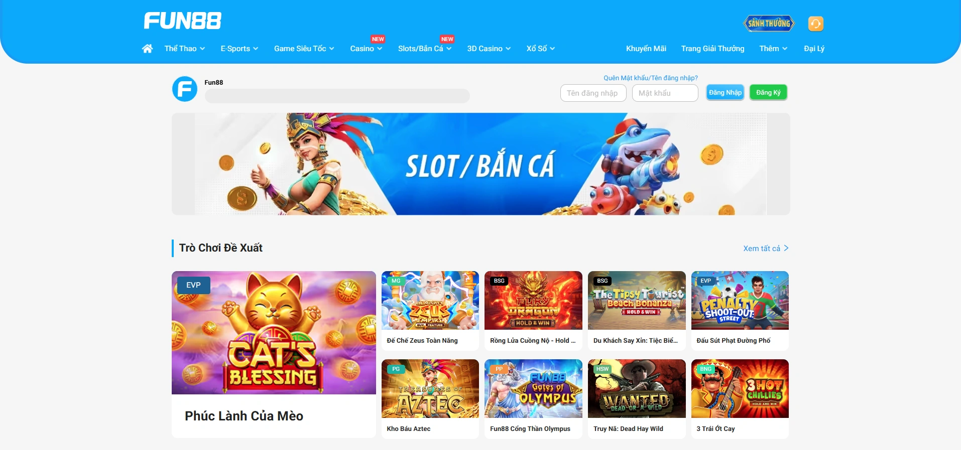 Sự Đa Dạng Trò Chơi tại FUN88 Sự Đa Dạng Trò Chơi tại FUN88
